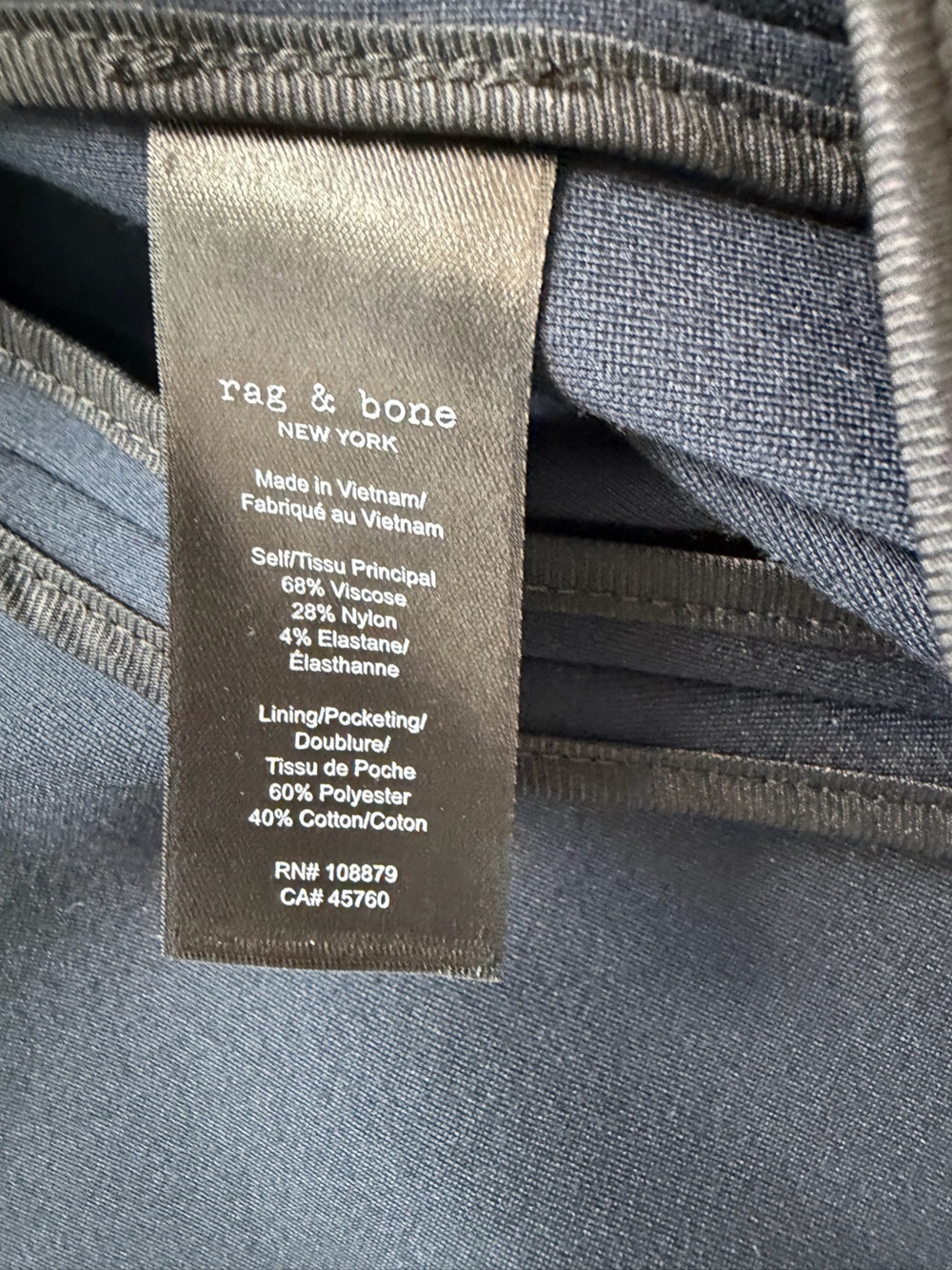 rag & bone NWT Slade Navy Blazer with Gold Buttons - Picture 12 of 13